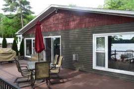 Bass Lake Lodge - Large Deck overlooking Bass Lake